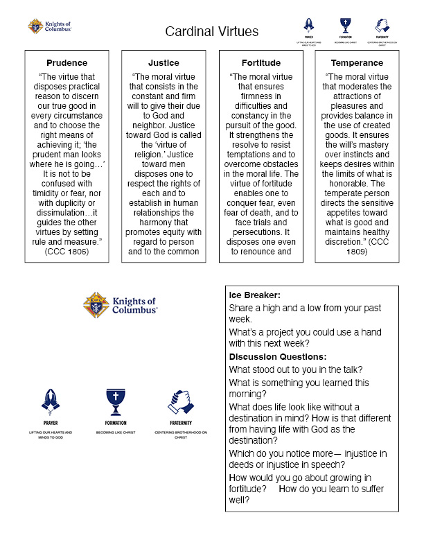 Cardinal Virtues - Prudence, Justice, Fortitude, and Temperance Cardinal Virtues - Prudence, Justice, Fortitude, and Temperance